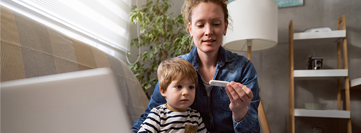 symptoms and temperature measurement for fever in children